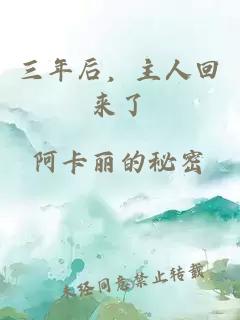 三年后，主人回来了
